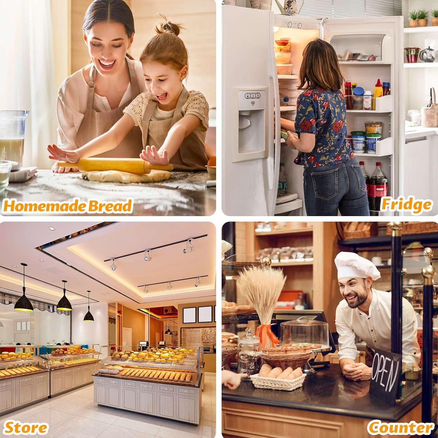 Beeswax Bread Bags by [Brand Name] - Reusable Organic Linen for Sourdough | 17 x 12.6 Inches, Freezer-Friendly