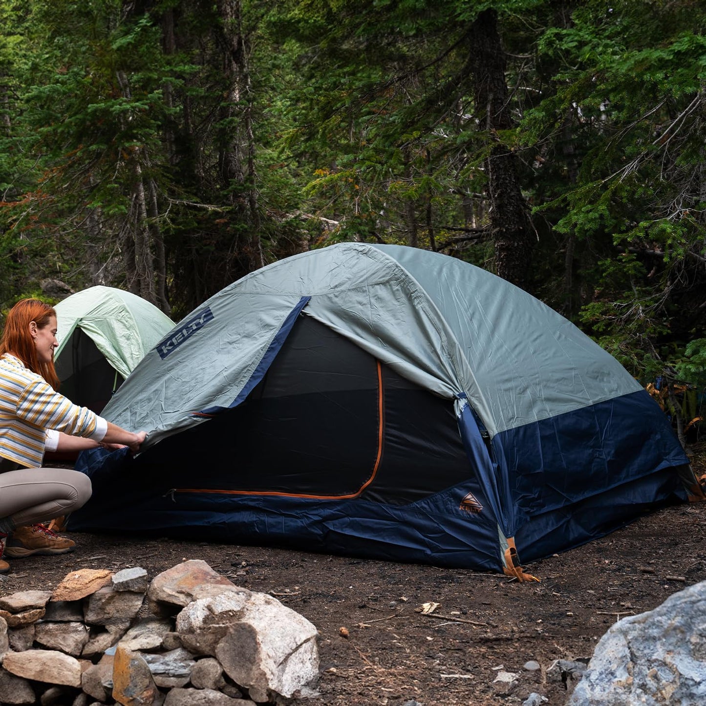 Kelty Late Start 2P Backpacking Tent – Lightweight Two Man Camping Tent Shelter with Quickcorners, Aluminum Poles, Waterproof Poly Fly, Updated for 2024 (2 Person)
