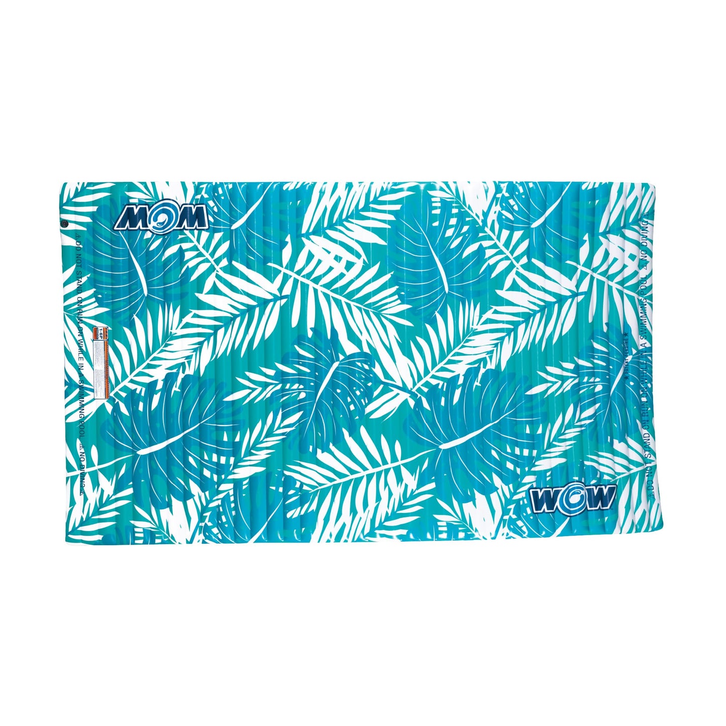 Wow Sports Inflatable Water Walkway Mat - Palm Leaf - 10 x 6 ft - Connects to Boats & Other Mats - for Kids & Adults