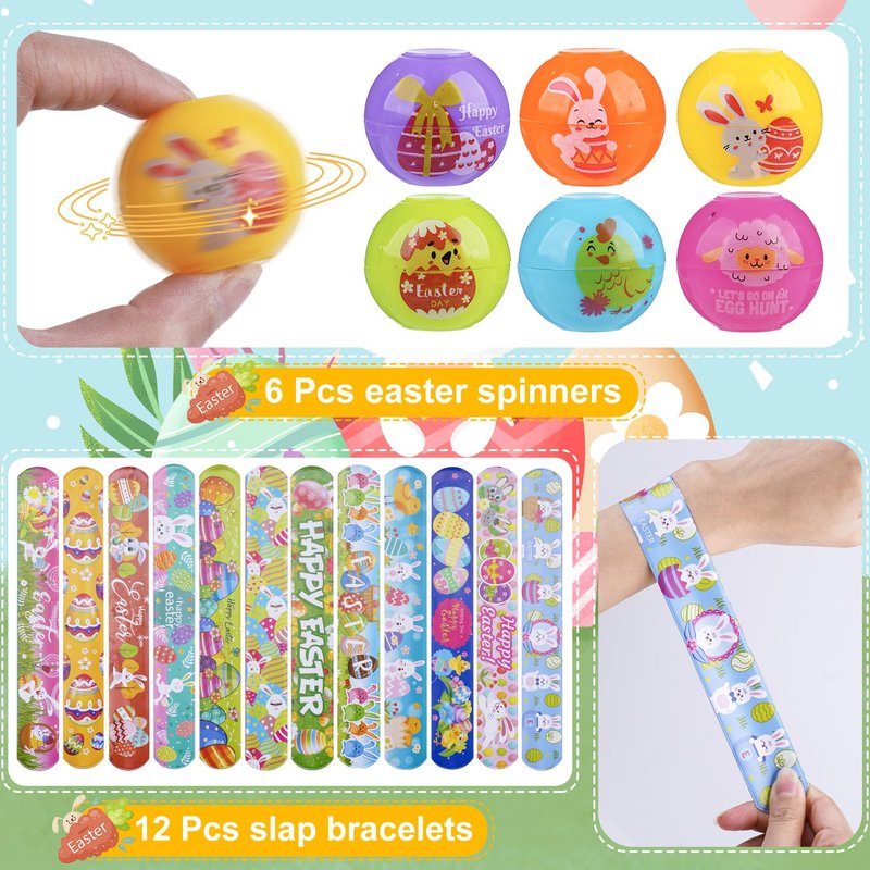 YiYLunneo 200PCS Prefilled Easter Eggs with Toys Inside for Kids, Easter Basket Stuffers Fillers with Fidget Toys 50 Pack for Easter Eggs Hunt Easter Party Favors, Easter Classroom Prize Gifts