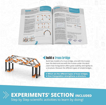 Engino- STEM Toys Structures Buildings &amp Bridges Building Toys for Kids 9+ STEM Projects Creative Engineering Kit Gifts for Boys &amp Girls (9 Model Options)
