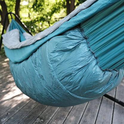 GRAND TRUNK Evolution 20 Synthetic Hammock | 20°F Cold Weather Hammock with Integrated Sleeping Bag & Underquilt | Camping & Backpacking Hammock with Carabiners & Compression Sack