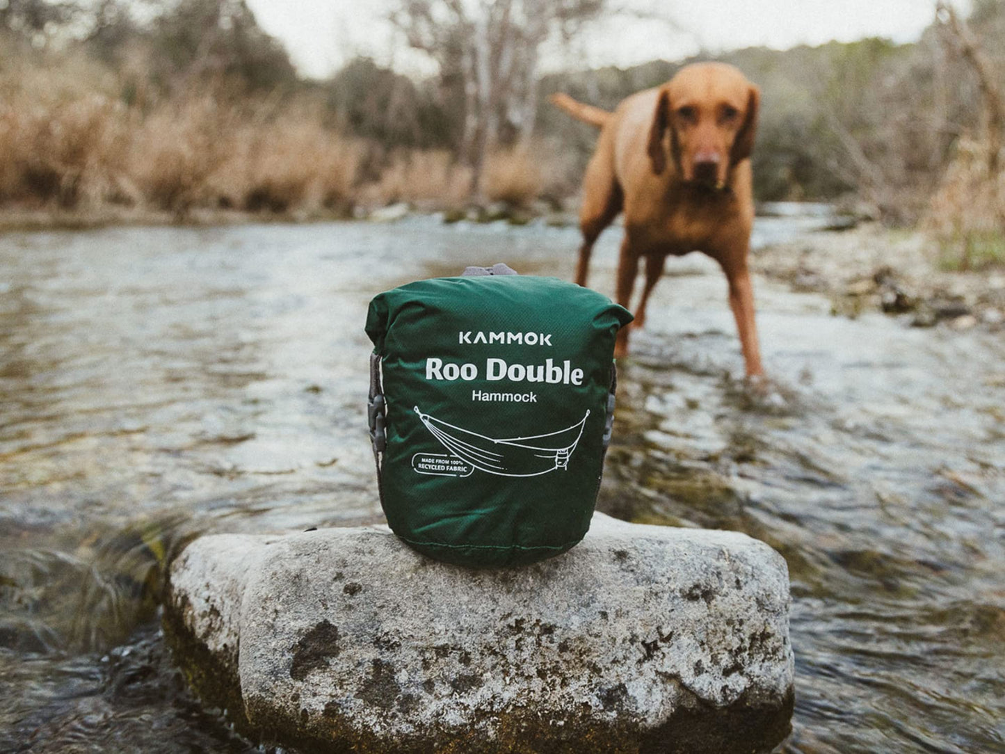 Kammok: Roo Double Hammock +Python 10' Bundle | Our Bestselling Hammock & Tree Friendly Straps | 100% Recycled Water Resistant Ripstop Fabric | Lifetime Adventure Grade Warranty, Midnight Blue
