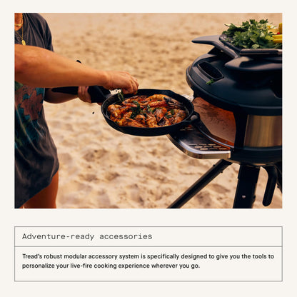 Gozney Tread Portable Pizza Oven, Off Black, Makes 12” Pizzas - Revolutionary Lateral Gas Burner, Quick Heat Up, Lightweight & Rugged Design