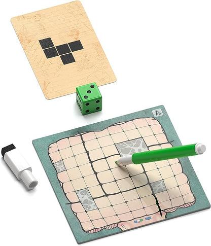Mind Space Board Game - Polyomino Roll &amp Write - 1 to 5 Players - 30 Minute Play Time (Mind Space Base Game)