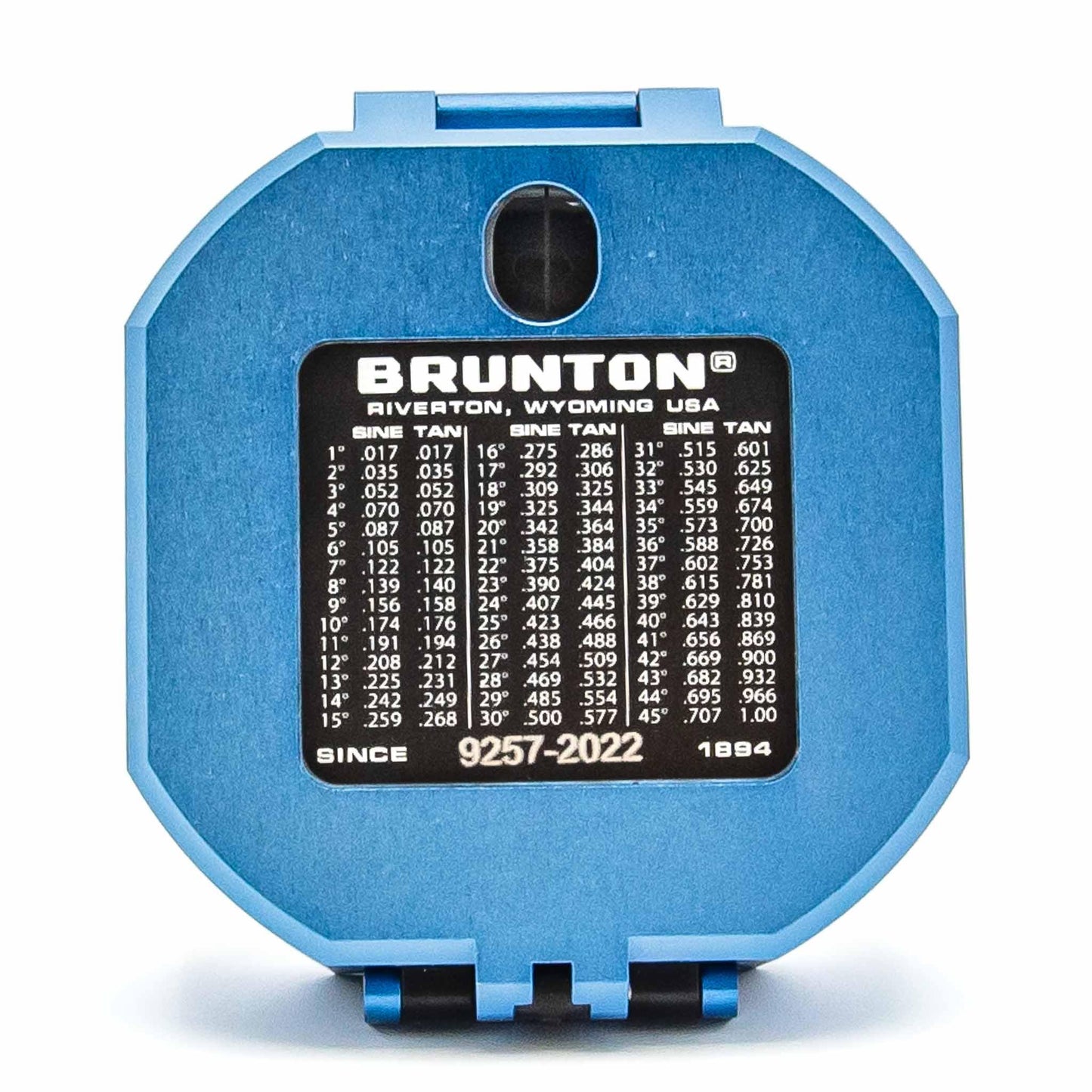 Brunton Standard Transit, Azimuth (0–360°), Blue - Professional Pocket Transit with Clinometer