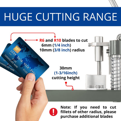 Corner Rounder Cutter Machine - Heavy Duty Corner Rounder for Paper Cardstock and PVC Cards Precision Cutting Tool for Rounded Edges Ideal for Office Crafting and Business Use