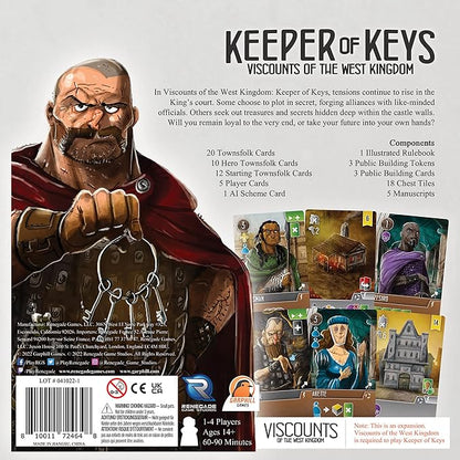 Renegade Game Studios Viscounts West Kingdom Strategy Board Game Expansion Keeper of Keys