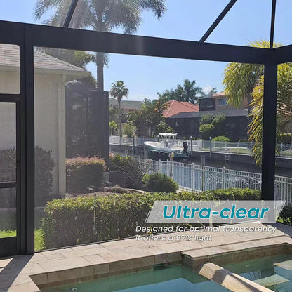 Ailinscn Window Screen Ultra Clear Stainless Steel Window Screen Replacement Screen Mesh High Light Transmission Suitable for Windows Courtyards Patio Porch Pool Door, 48"x25'