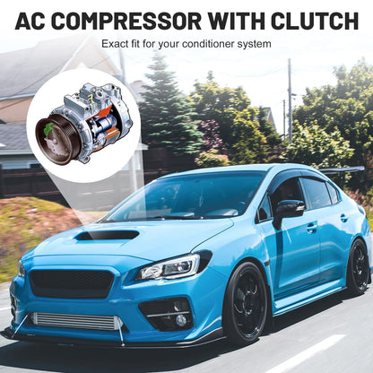 New AC Air Condition Compressor with Clutch for Ford Expedition F150 2007-2014, F250 F350 Super Duty 2008-2010, for Lincoln Navigator 2007-2014 5.4L 6.2L 6.4L 6.8L, for Ford Lobo 4.6 5.4L 6.2L 01-14
