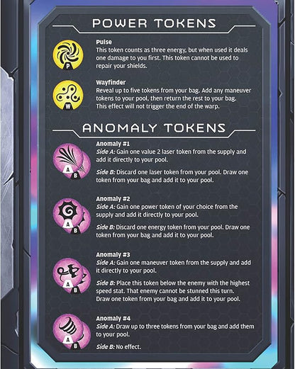 Renegade Game Studios Warp's Edge Anomaly Expansion Solo Board Game Strategy Card Game with Difficulty Scaling Ages 10+