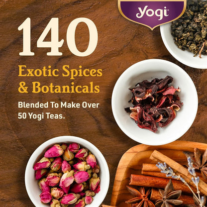 Yogi Tea Honey Lemon Throat Comfort - 16 Bags per Pack (4 Packs) - Soothing Organic Honey Tea - Includes Lemongrass, Peppermint Leaf, Licorice Root, Wild Cherry Bark, Black Pepper & More