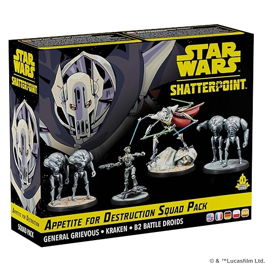 Star Wars Shatterpoint Appetite for Destruction SQUAD PACK - Tabletop Miniatures Game Strategy Game for Kids and Adults Ages 14+ 2 Players 90 Minute Playtime Made by Atomic Mass Games