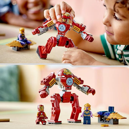 Lego 76263 Marvel Iron Man Hulkbuster vs. Thanos Set for Children from 4 Years Superhero Action Based on Avengers: Infinity War with Buildable Action Figure Toy Plane and 2 Mini Figures
