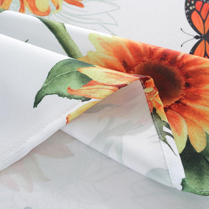 SASTYBALE Sunflower Tablecloth, White, 60x120 Inch Rectangle