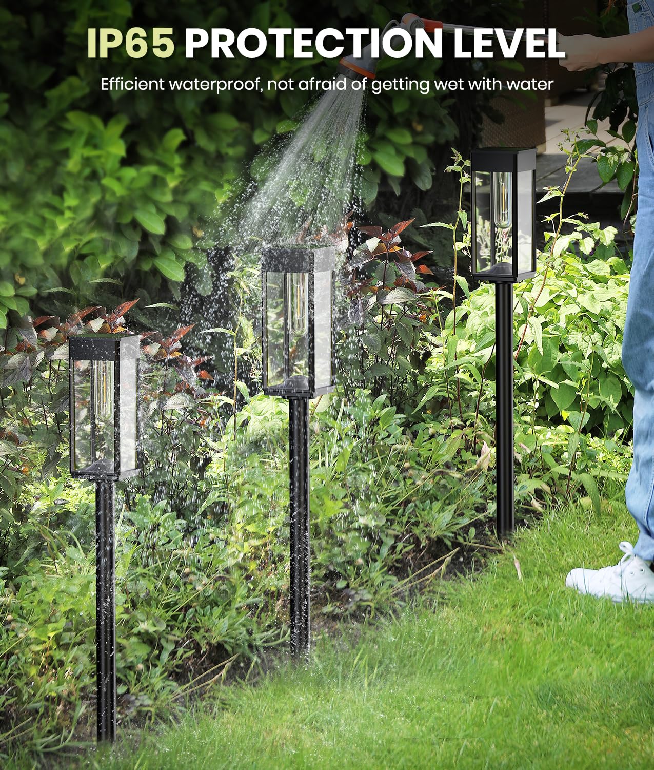 12 Pack Bright Solar Pathway Lights Outdoor,IP65 Waterproof Auto On/Off Solar Garden Light Path Lights Solar Powered for Outside Yard Path Lawn Walkway Driveway Landscape Lighting Patio Decor