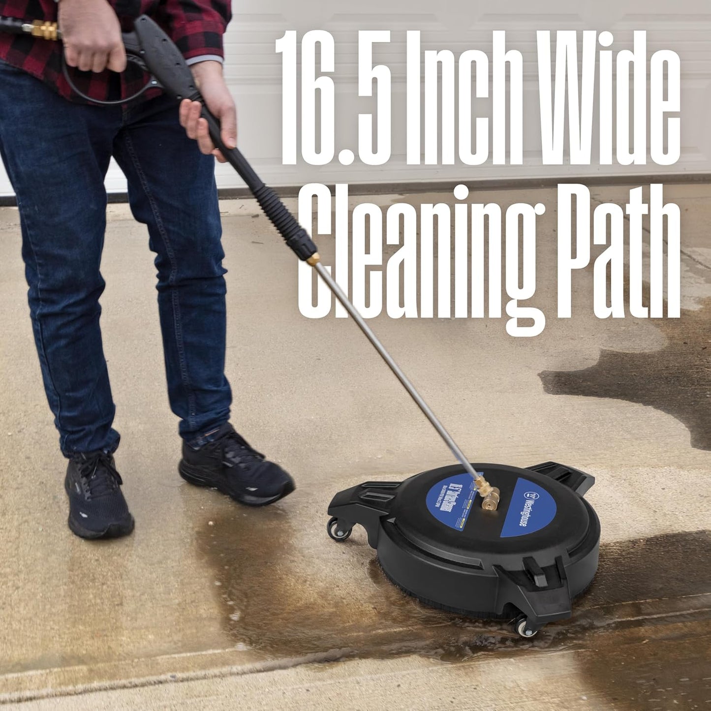 Westinghouse 16.5" Pressure Washer Surface Cleaner - 3400 Max PSI, 1/4” Connector | Gas & Electric Use