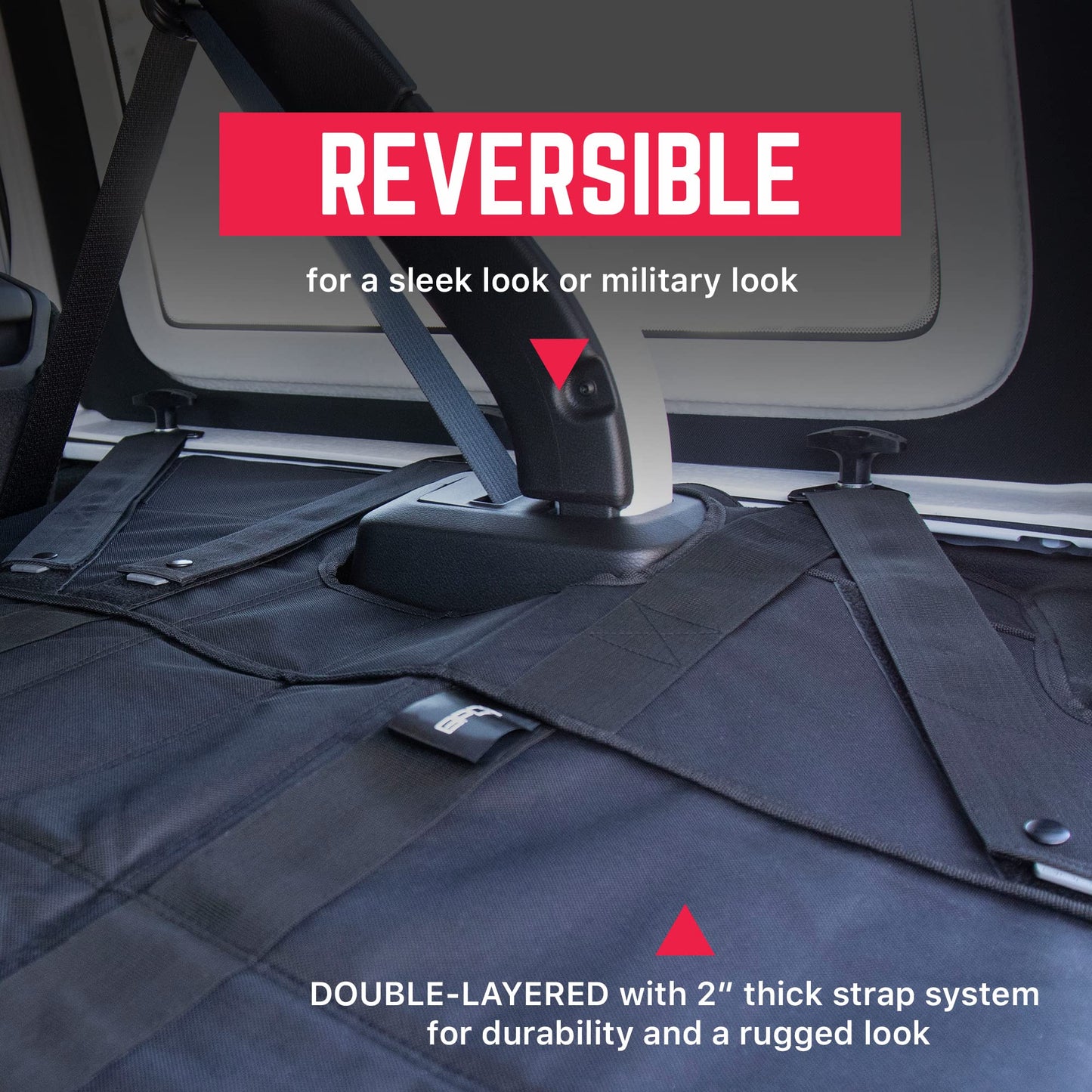 GPCA - Freedom Pack PRO Under Hardtop/Topless Easy-to-Install Patented Tonneau/Trunk Cover Heavy-Duty Accessories for Wrangler JL 2018-2024, 4DR Sport Sahara Rubicon & Freedom Unlimited Models