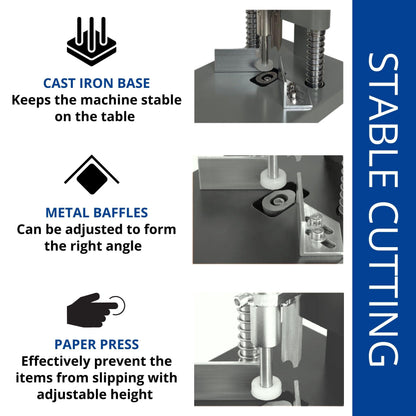 Corner Rounder Cutter Machine - Heavy Duty Corner Rounder for Paper Cardstock and PVC Cards Precision Cutting Tool for Rounded Edges Ideal for Office Crafting and Business Use