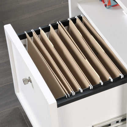 Sauder Craft Pro Series Craft Table/ Pantry cabinets, in White finish