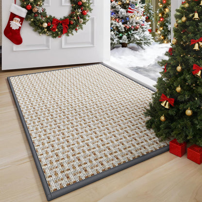 Regine Switzerland Door Mat - 17"x30" Indoor Entrance Mat | Dirt Resistant, Non-Slip, Washable Gray