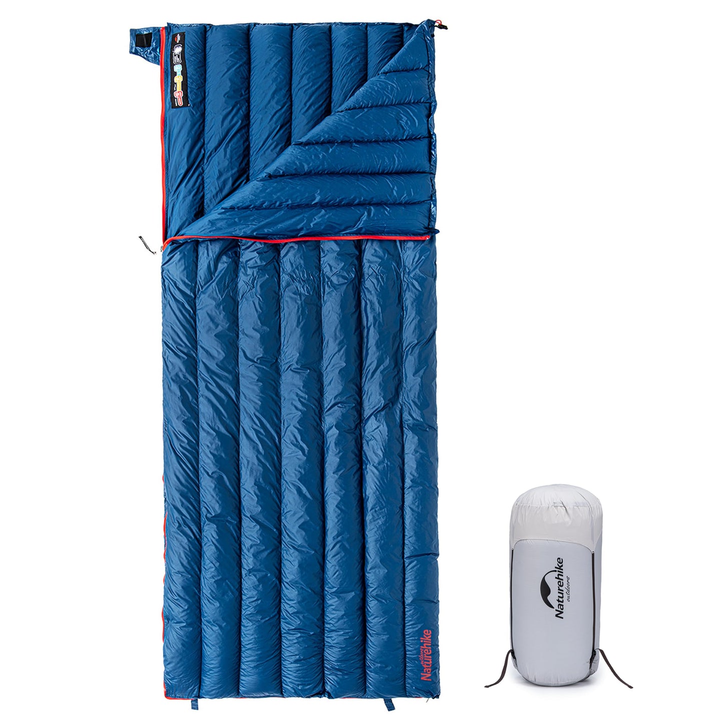 Naturehike Ultralight Backpacking RDS Down Sleeping Bag for Adults, 650 Fill Power Sleeping Bag for 42/52℉, 20oz Compact Lightweight Sleeping Bags for Hiking Camping 3 Seasons