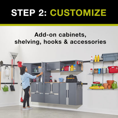 Rubbermaid FastTrack Single Drawer Cabinet, Garage Storage Systems, Garage Organization