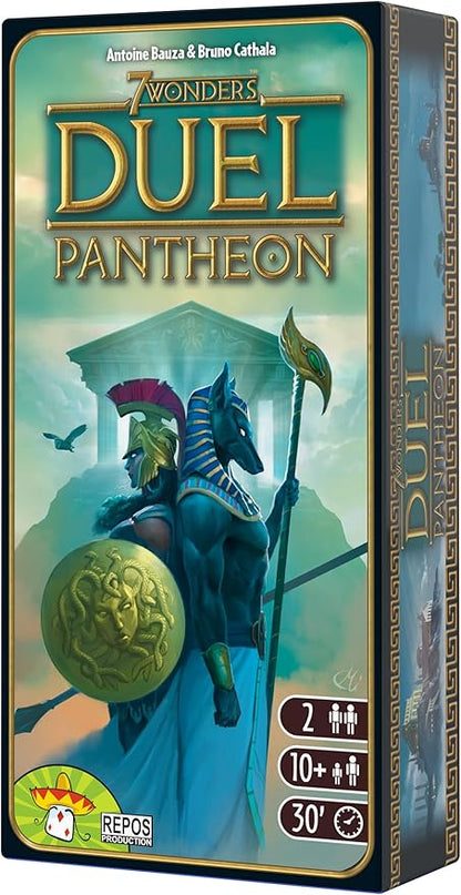 Asmodee 7 Wonders Duel Pantheon Board Game Expansion - Intense Two-Player Battles in the Ancient World Strategy Game for Kids and Adults Ages 10+ 2 Players 30 Minute Playtime