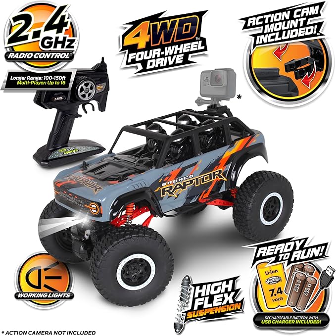 NKOK Ford Bronco Raptor - Radio Control Xtreme Rock Crawler