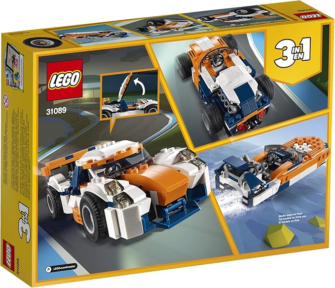 LEGO Creator 3in1 Sunset Track Racer 31089 Building Kit (221 Pieces)