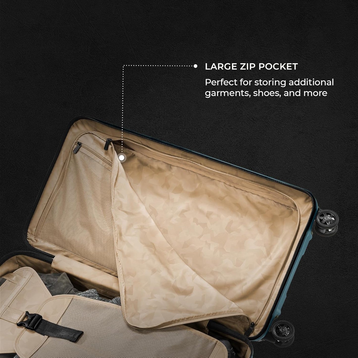Briggs & Riley 32 Inch Extra Large Trunk Checked Luggage - Maximum Capacity Hard Shell Heavy Duty Travel Suitcase with 360-Degree Spinner Wheels - TSA Lock - Torq Collection - Ocean