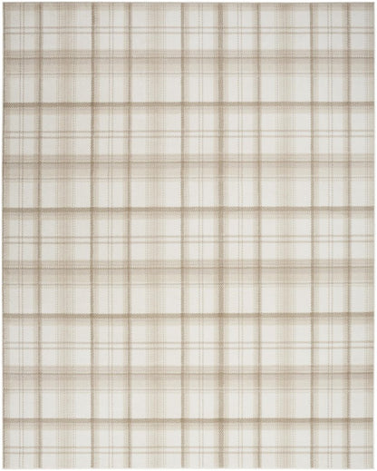 Nourison Home Grafix Ivory Beige 3'9" x 5'9" Area Rug - Easy Clean, Non Shedding, Bed Room, Living Room, Dining Room, Kitchen (4' x 6')
