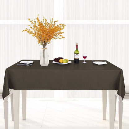 sancua 100% Waterproof Rectangle PVC Tablecloth - 54 x 120 Inch - Oil Proof Spill Proof Vinyl Table Cloth, Wipe Clean Table Cover for Dining Tables, Buffet Parties and Camping, Coffee