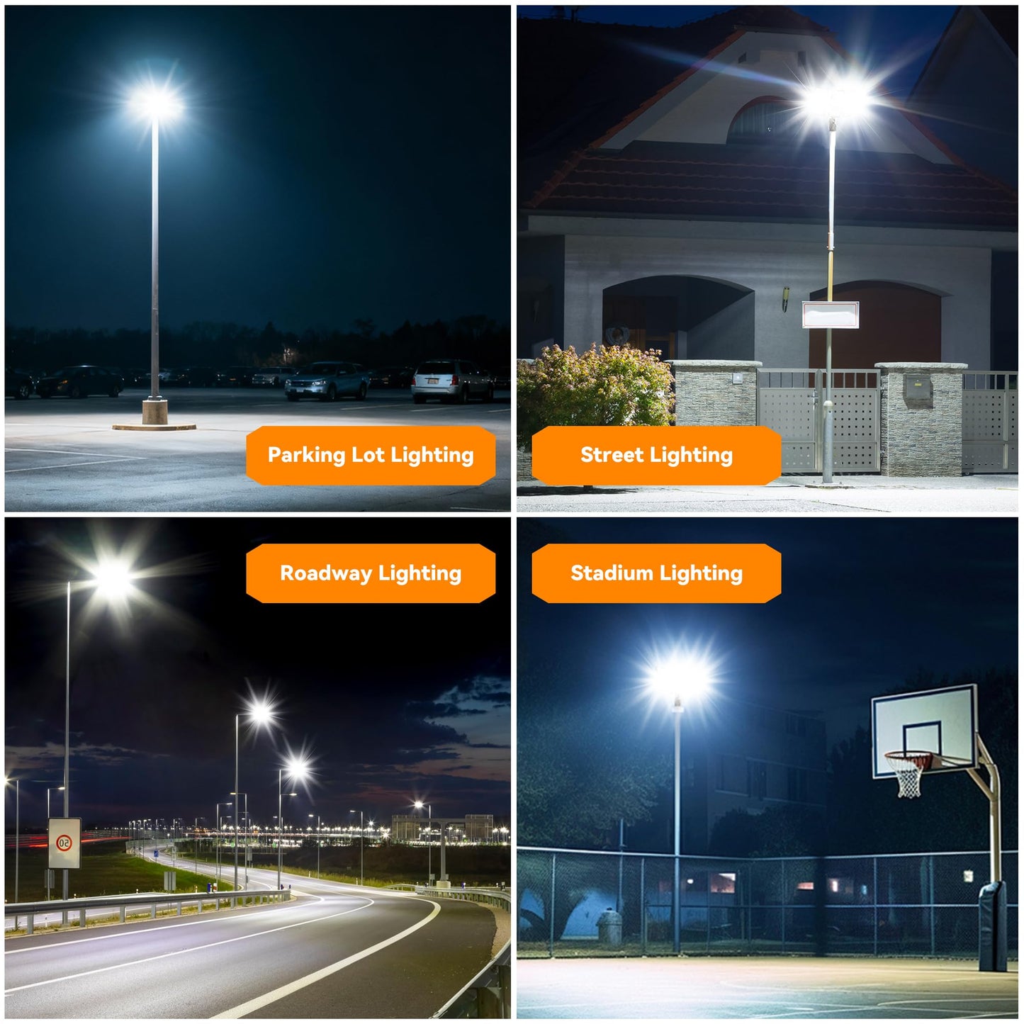 200W Upgraded LED Parking Lot Light with Photocell 30000lm 5000K, ETL, IP66 Waterproof Adjustable 3-Head Commercial Lighting Outdoor, Pole Mount, Flood Lights for Roadways, Driveways
