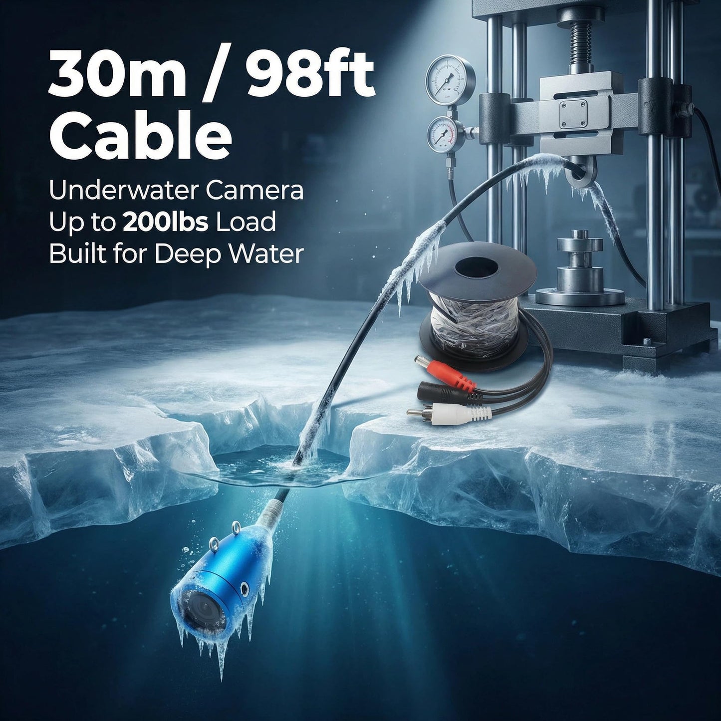 7" Underwater Fishing Camera 1080P HD Fish Finder