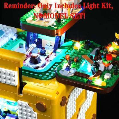 LED Light Set Compatible with Lego 71395 Super Mario 64 Question Mark Block Super Mario Building Blocks Model - Model Set NOT Included