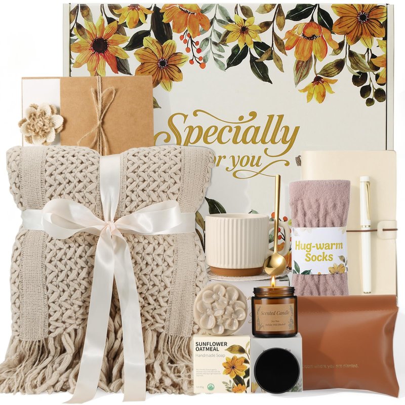 Self Care Gifts for Womens Birthday Gift Mothers Day Gift for Mom Wife Grandma Sister Friend - Get Well Soon Sympathy Gift Baskets for Women Care Package, Thinking of You Inspirational Gifts for Her