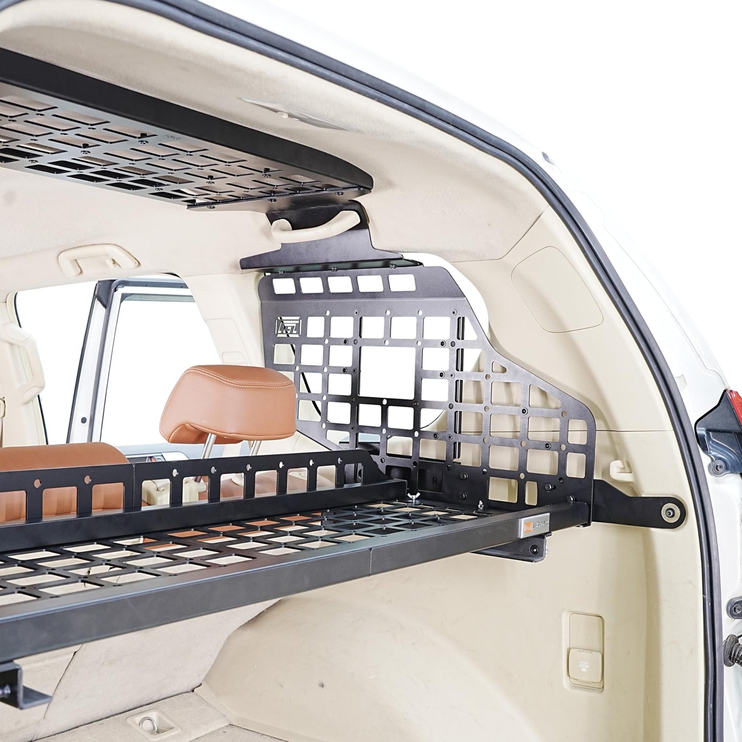 HIGH FLYING for Toyota Prado LC150/Lexus GX460 Rear Window & Overhead Roof Molle Panels Storage Modular System Trunk Shelf Organizer Rear Cargo Racks