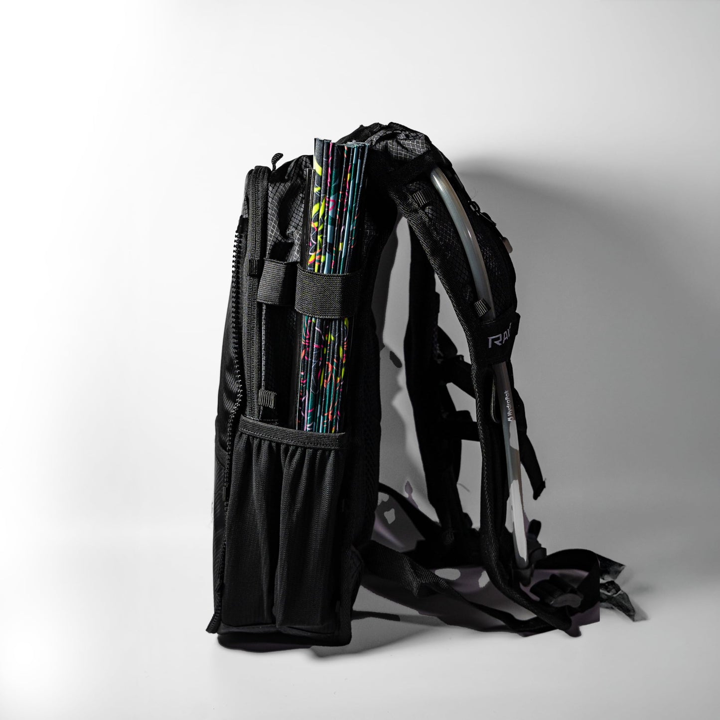 RAVERUNNER® Anti-Theft Hydration Backpack | Festival Approved Rave Backpack for Concert Goers, Leak-Free Festival Water Backpack for EDC, Rave Hydration Pack (Black)