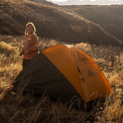Kelty Grand Mesa 2P Backpacking Tent – 3 Season 2 Man Camping Thru Hiking Shelter, Aluminum Poles, Single Door + Vestibule Model (2P)