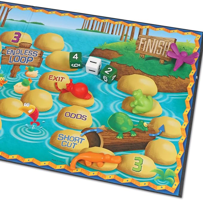 Learning Resources Sum Swamp Game Addition &amp Subtraction Board Game - Educational Homeschool Elementary Math Classroom Must Haves Kindergarten Gifts for Kids Numbers for Boys and Girls