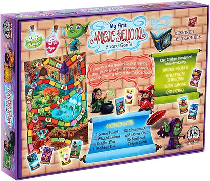 My First Magic School Board Game - A Magical Wizard Adventure Game for Kids Ages 5 and Up Learn New Skills While Casting Spells and Racing Across The Enchanted Grounds