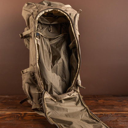 Eberlestock Brute 6500 Hunting Pack – Internal Frame Backpack with Cradle Hip Belt, Contour Shoulder Harness, 6500ci Capacity for Extended Backcountry Hunts – Multicam