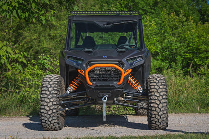 Rough Country Winch Mount with RS4500S Winch for Polaris RZR XP 1000 - Bolt-On Mounting Plate with 4500 LB Synthetic Rope Winch
