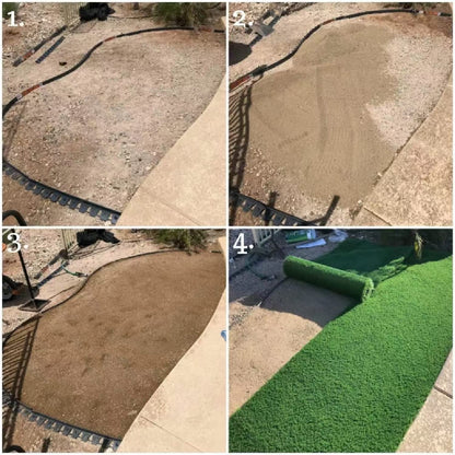 GRASS EXPRESS Artificial Grass Turf, 10ft x 12ft (120 ft²) 20mm Pile Height Indoor Outdoor Synthetic Realistic Faux Fake Astroturf Rug Carpet Mat for Balcony Decor Playground Patio Dogs