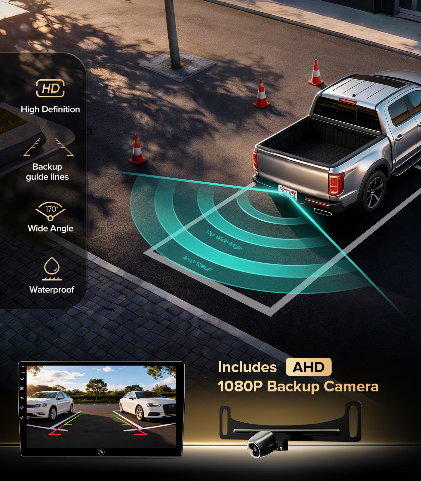 AINAVITO 10 Inch for Ford F150 Radio 2004-2008, F250/F350/450/550 2008-2016 Radio Upgrade Wireless CarPlay Android Auto, Plug and Play, 5G Wi-Fi, Bluetooth 5.0 QLED Touch Screen Car Stereo