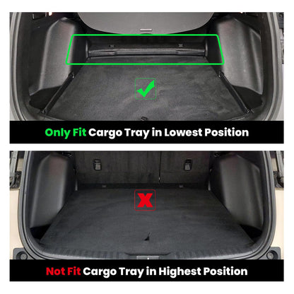 LASFIT Cargo Mat for Honda CR-V 2017-2022 (Tray in Lower Position), Custom Fit Trunk Mat, Raised Edge All Weather Protection, Kid & Pet Friendly, Easy Clean for Family Use, Black (Not for Hybrid)