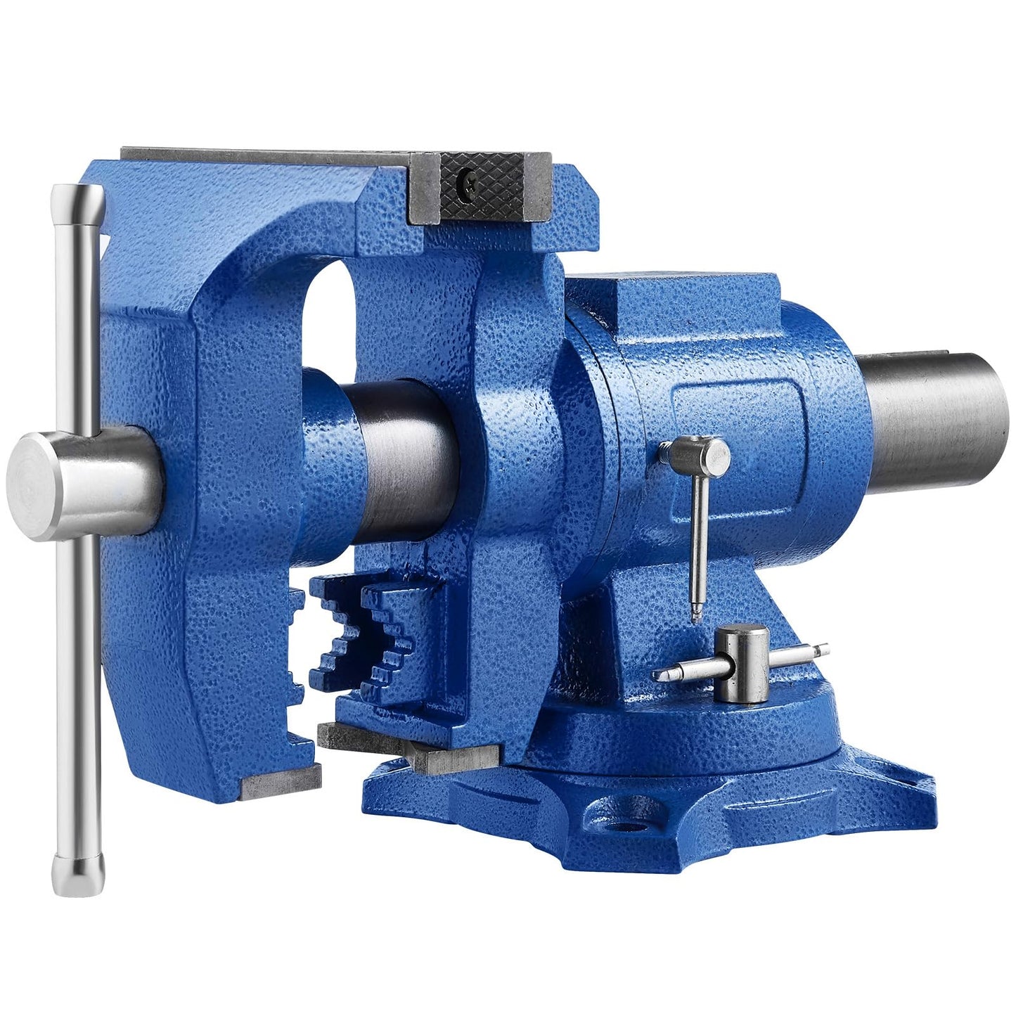 VEVOR Bench Vise 6 Inch, Double Swivel Rotating Heavy Duty Vise Head/Body Rotates 360°,Pipe Vise Bench Vices 30Kn Clamping Force,for Clamping Fixing Equipment Home or Industrial Use