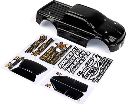 SummitLink Custom Body Compatible for T/E Maxx Shell Cover E-Maxx 1/10 Scale RC Car (Truck not Included) (Police Black)
