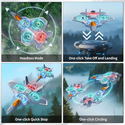 RC Planes with 3 Batteries for Kids Adults Foam Remote Control Airplane Jet Helicopter Drone Toys for Kids Adults 8-12 12-16 Remote Control Plane Airplane Toys with Led Lights